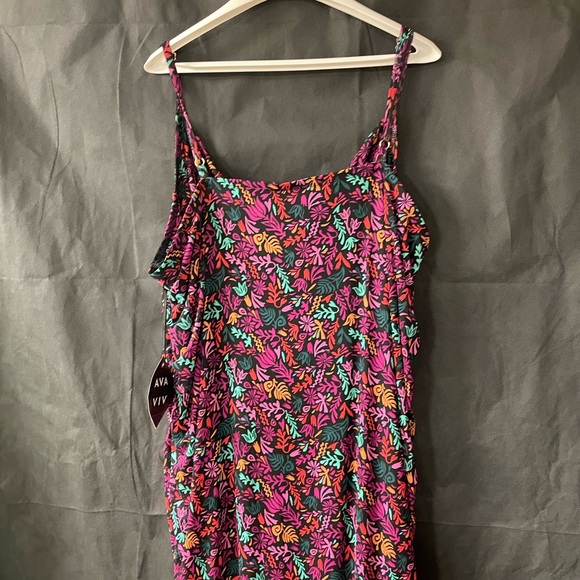 Ava & Viv Black Floral Dress - Picture 5 of 14